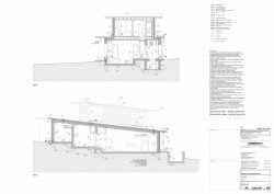 Letní dům u Štěchovic, Znamení čtyř - architekti, řez