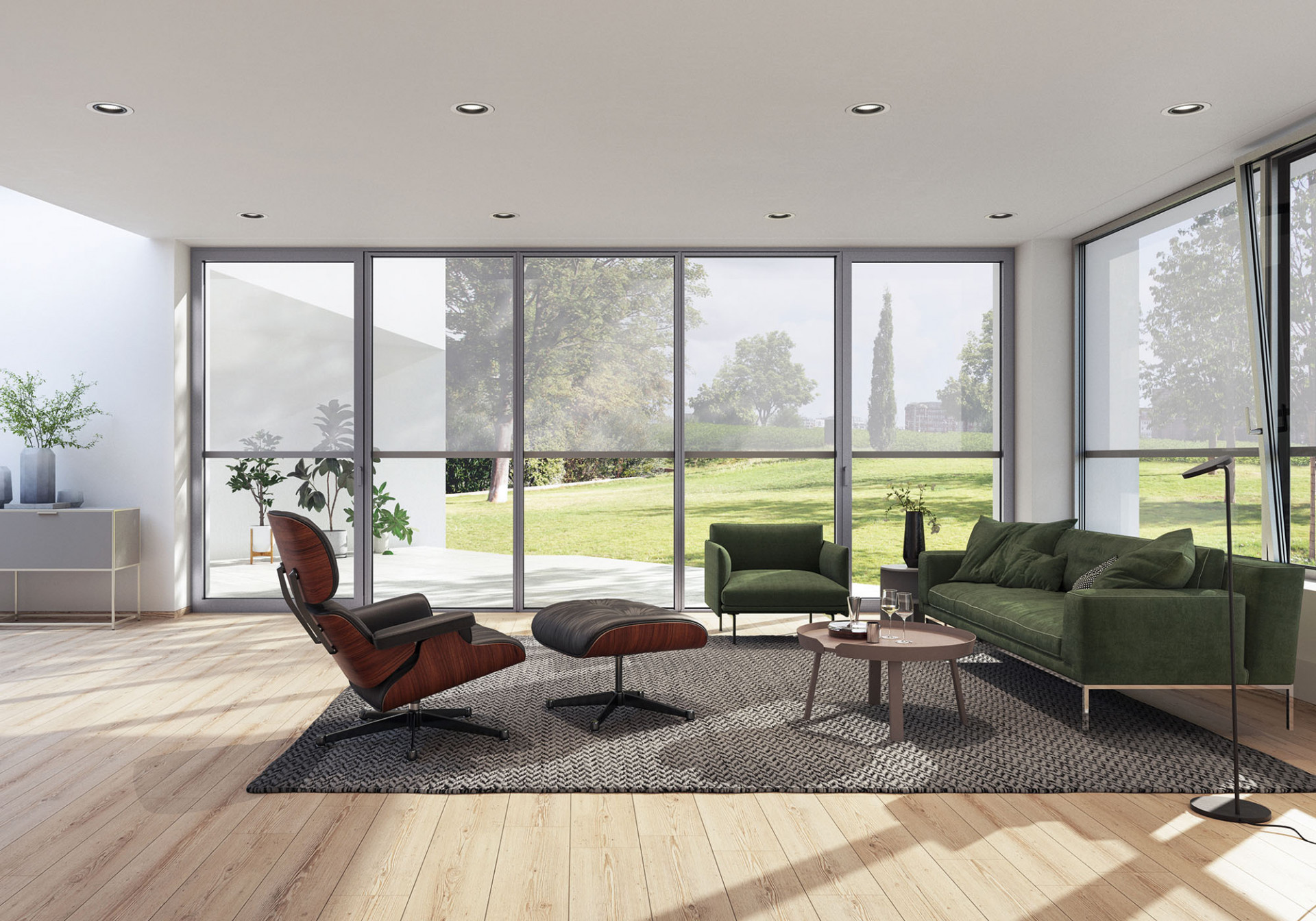 Sluneční clony, Schüco.