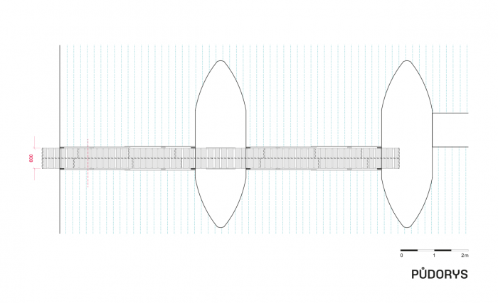 MIXAGE, Lávka přes Chrudimku, půdorys – foto
