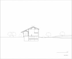 Mimarlar ve Han Tümertekin, lisovna organického oleje v Angelu, řez, výkres