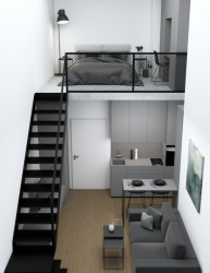 Prostor Interiors, interiér bytu Na Krejcárku - vizualizace,