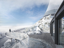 Vizualizace nové lanovky na Ještěd