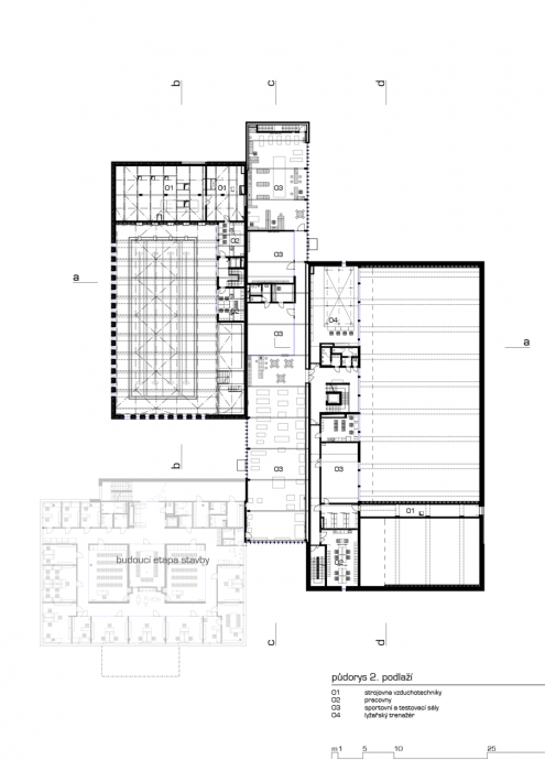 atelier-r, Aplikační centrum BALUO, půdorys 2. NP – foto