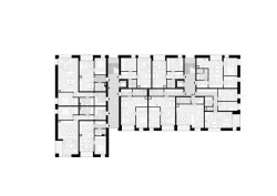 Půdorys 2.NP (Bytový dům Krušec, monom)