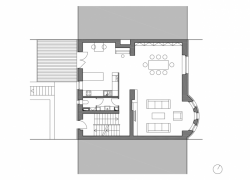 stempel & tesar architekti, Rekonstrukce prvorepublikové vily, půdorys 2. NP – foto