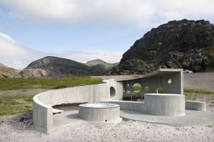 Reiulf Ramstad Arkitekter, Odpočívadlo Selvika. Lokace: NTR, Havøysund 2012 - foto
