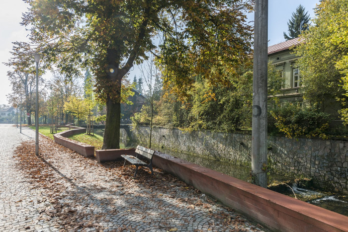 Obnova nábřeží řeky Loučné v Litomyšli, Rusina Frei