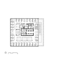 Půdorys 12. NP (Centrum výpočetní a datové vědy Bostonské univerzity, KPMB Architects)