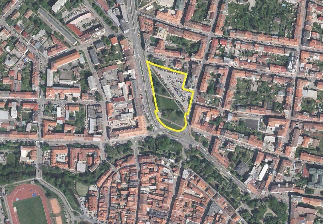Lokalita pro novou budovu multifunkčního centra v Českých Budějovicích - foto