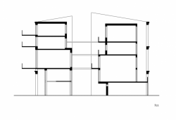 Jiří Valenta, Bytový dům / Hrádek nad Nisou, řez - foto