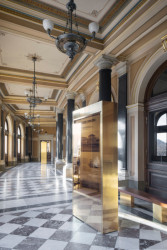 Interiéry předsálí České filharmonie v Rudolfinu, Lenka Míková architekti / Lenka Míková