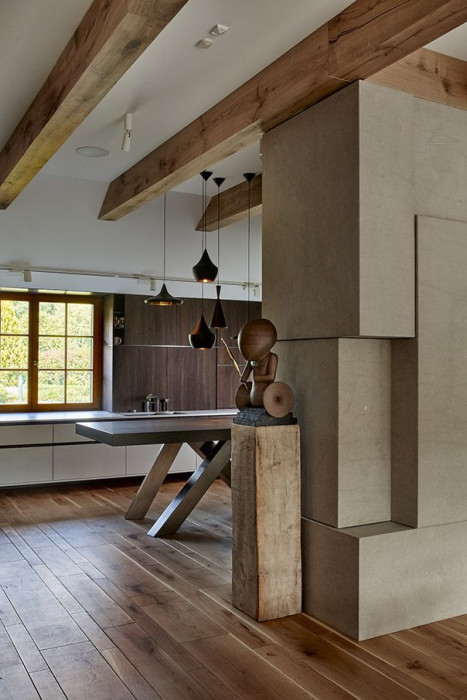 beef, Interiér vily v Průhonicích – foto