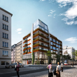 Polyfunkční dům Komunardů 35 v pražských Holešovicích, FIALA+NEMEC/ Stanislav Fiala.