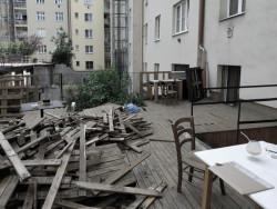 Rekonstrukce restaurační zahrady Hoja, původní stav