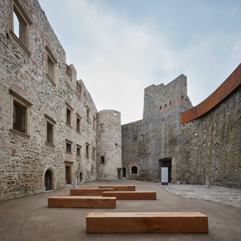Rekonstrukce paláce hradu Helfštýn od studia atelier-r, realizace 2020