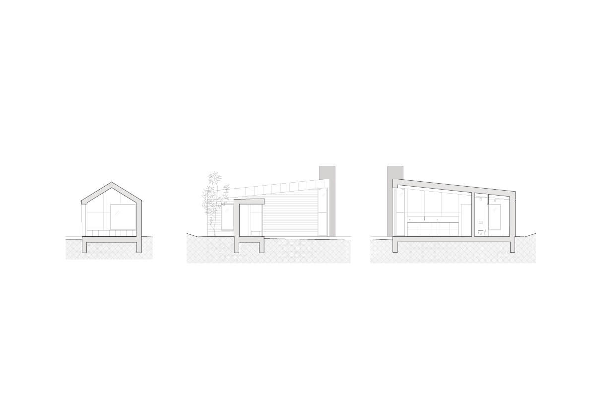 Pohled 2 (Dům inspirovaný australskou architekturou; Anna Koukolová architekti)