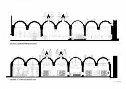 Tabanlioglu Architects, řez, výkres