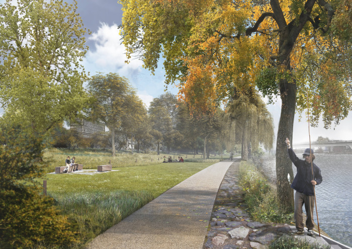 Mezi mostem Barikádníků a Libní povede pobřežní stezka pro pěší i cyklisty. Stavební akce je počáteční etapou dlouhodobého projektu Povltavské promenády.