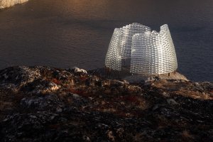Skleněný pavilon v Grónsku od architekta Konstantina Ikonomidise