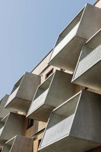 Seestadt Aspern, bytový komplex D12, Querkraft