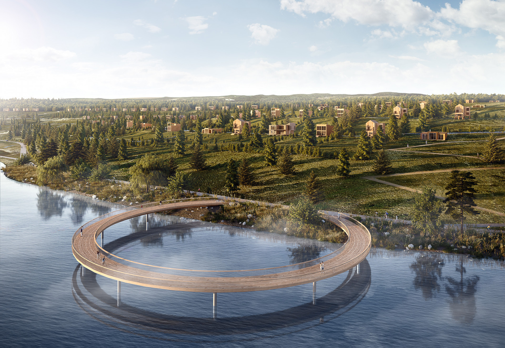 Vizualizace proměny jezera Medard