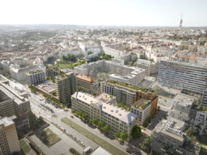 Proměna areálu Koh-i-Noor v Praze-Vršovicích podle jakub cigler architekti