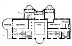 Palác Stoclet v Bruselu - půdorys