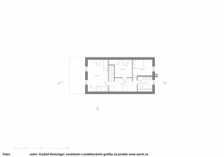 Kryštof Kreisinger, rodinný dům v ulici Nad Školou, Hořovice - půdorys přízemí