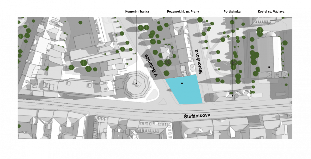 Soutěž na městský bytový dům V Botanice navrhne studio Bod architekti