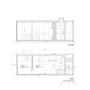 Chatka pro home-office, delavegacanolasso, výkresy