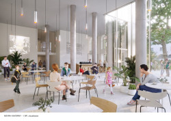 Restaurace v KD Slavia, návrh týmu architekta Jana Proksy