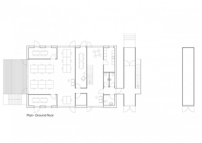 Arcgency, STACK I, půdorys 1. NP – foto