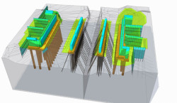 Železniční most v Bartoškově ulici, výkopy a pažení - foto