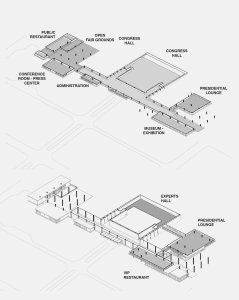 Mezinárodní kongresové centrum v Senegalu, Tabanlioglu Architects, Foto