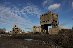 Industriální areál hutí Poldi.