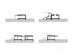 Řezy (Sportovní areál SK Planá, PROAM ARCHITEKTI)