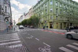 Koncepční studie budoucí podoby Letenského kříže, křižovatka ulic Veltržní a Kamenická, návrh – foto