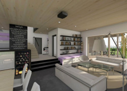 ARCHCON atelier, Dům na větrném kopci, vizualizace - foto