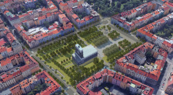 Revitalizace náměstí Jiřího z Poděbrad odstartuje do roku 2023