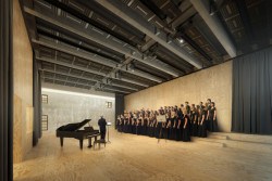 Rekonstrukce a dostavba pražské Invalidovny, Petr Hájek Architekti, Pražský filharmonický sbor - hlavní sál.