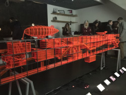 Model utopického města Galegion, které propojilo instituce filmového archivu, muzea a galerie