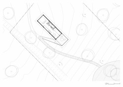 019 Cabin, půdorys 1 NP, ŠA Atelier