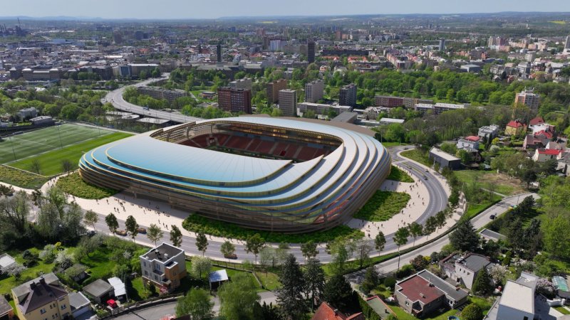 Vizualizace studie PROJEKTSTUDIO EUCZ, jíž autory jsou David Kotek a Rudolf Müller