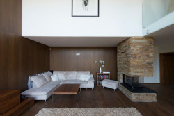 Obývací pokoj, RD Břežany, Pavlíček+ Hulín,