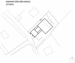 Rodinný dům v Měchenicích, OK Plan Architects - situace
