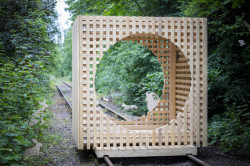 Pojízdný pavilon na Landscape Festivalu.