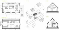 Rodinný dům ve Vraném nad Vltavou, základní výkresy, zdroj : Kontinual