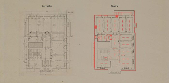 1. přízemní podlaží - srovnání