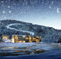 Čeští architekti A8000 navrhli celoroční turistické středisko v Novém Skotsku