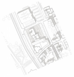 Projekt na obnovu bývalých jatek pro PLATO, půdorys